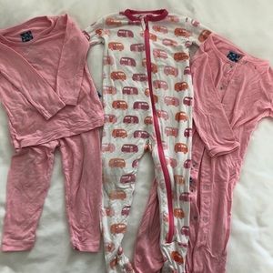 Lot of 3 Girls Kickee Pants Sets (6-12M & 12-18M)